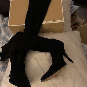Michael Kors Elegant Black Heeled Boots